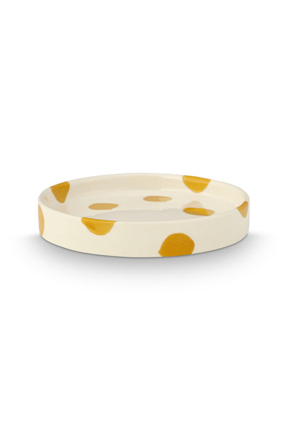 VT Wonen Dots Gebaksbord 13 cm Geel