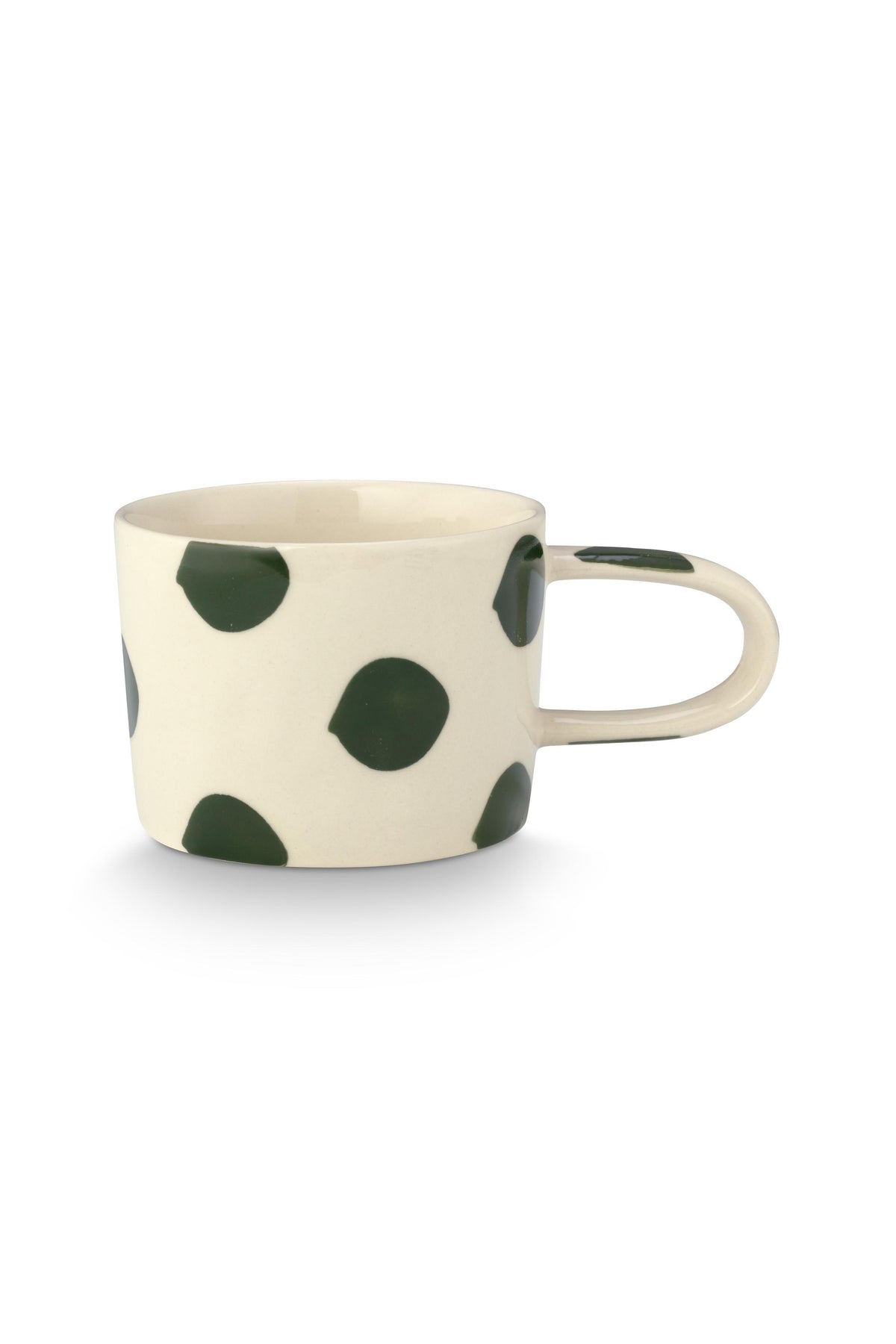 VT Wonen Dots Mok Groen 350 ml – Keramiek Handbeschilderd
