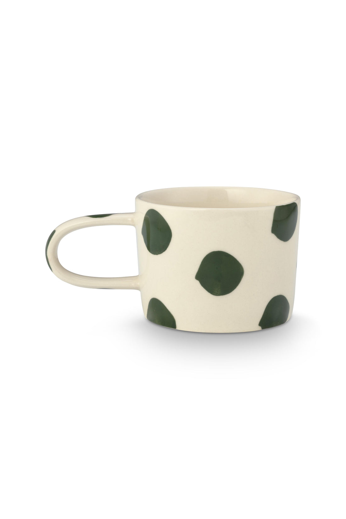 VT Wonen Dots Tasse Grün 350 ml – Keramik Handbemalt