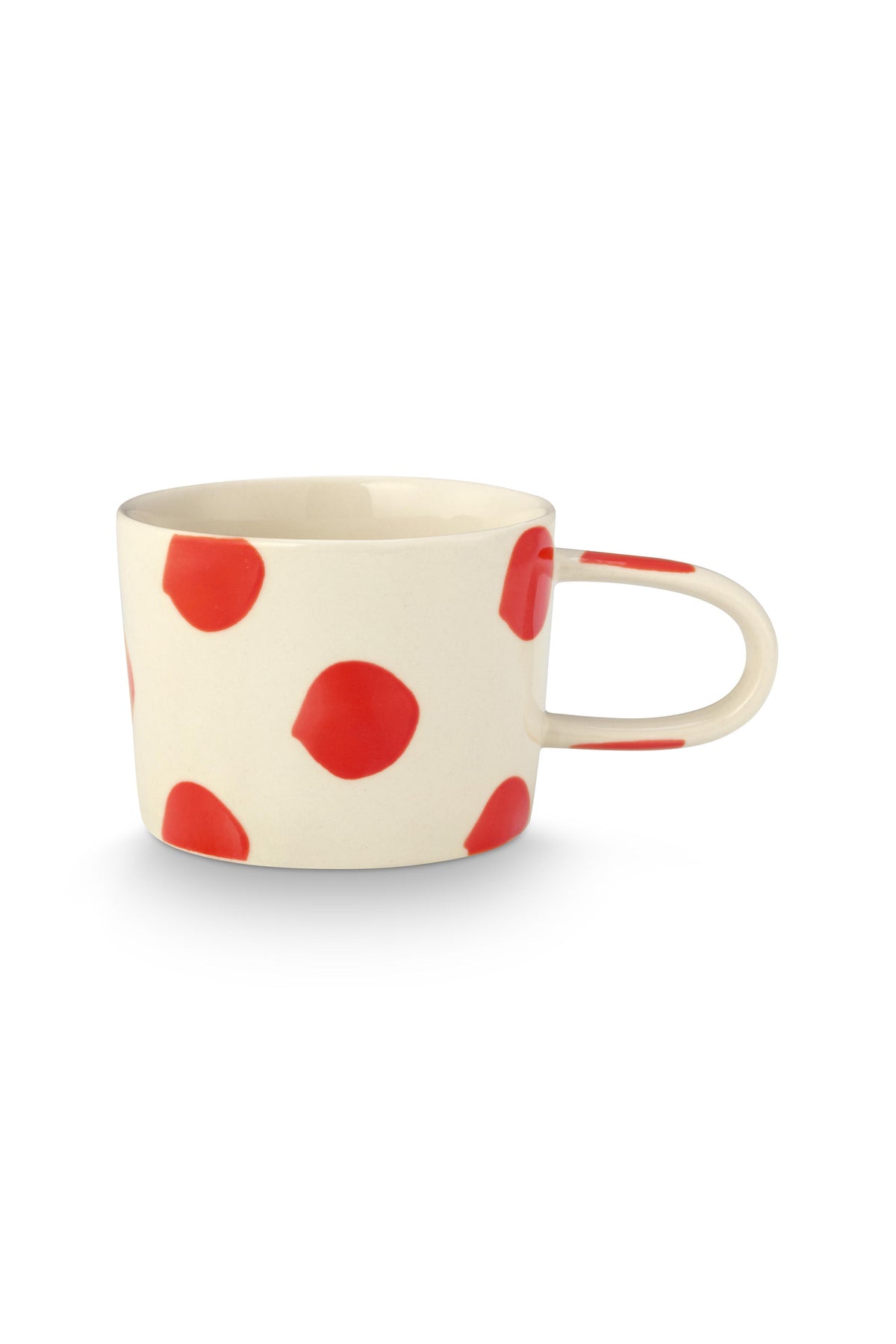 VT Wonen Dots Mok Rood 350 ml – Keramiek Handbeschilderd