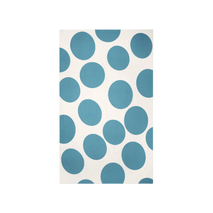 VT Wonen tafelkleed Dots in blauw met stippenpatroon, gemaakt van 100% katoen.