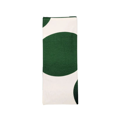 VT Wonen tafelkleed Dots in groen met stippenpatroon, gemaakt van 100% katoen.