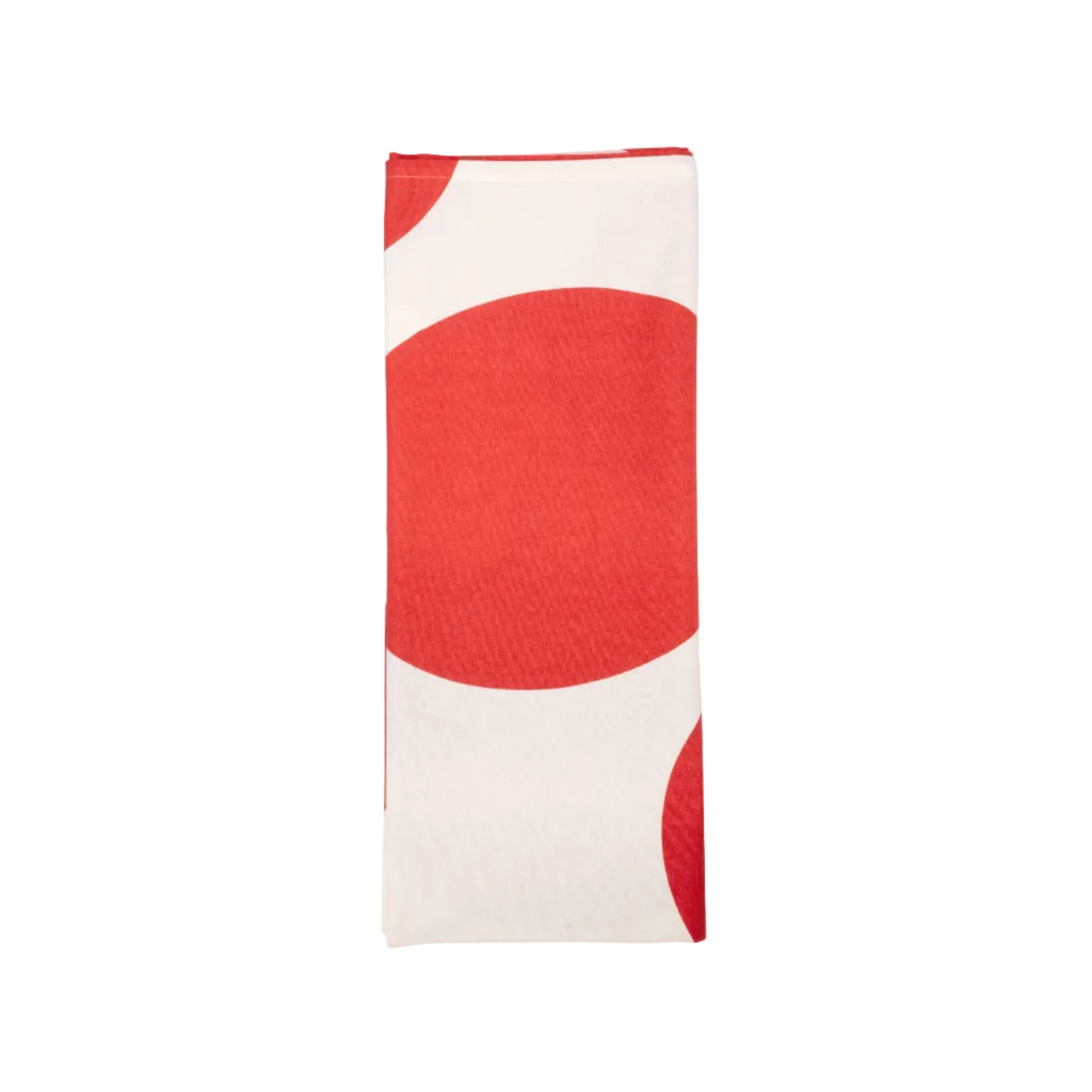 VT Wonen tafelkleed Dots in rood met stippenpatroon, gemaakt van 100% katoen.