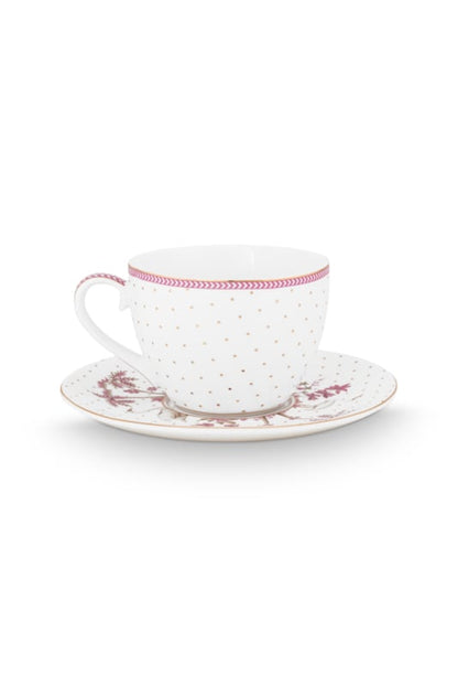 Pip Studio Jolie Dots Gold Cup &amp;amp; Saucer Set of 2 - 280ml