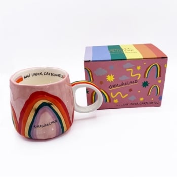 House of Disaster „Überwältigt“ – Tasse – 300 ml – Geschenkbox
