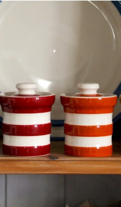 Cornishware Red Spice Jar