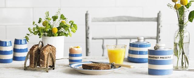 Cornishware Cornishblue Honing &amp; Marmelade jar