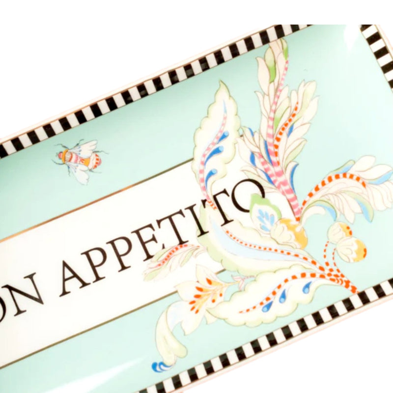 Yvonne Ellen London Floral - Serveerschaal - 32 x 13.2cm