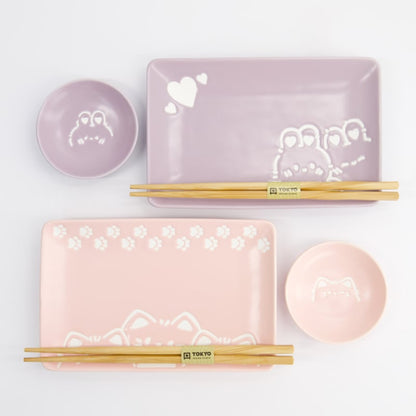 Tokyo Design Kawaii Sushiset Konijn en Kat - 2 personen