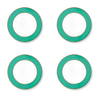Pip Studio Chic Green Cake Plates - Set of 4 - ⌀17cm