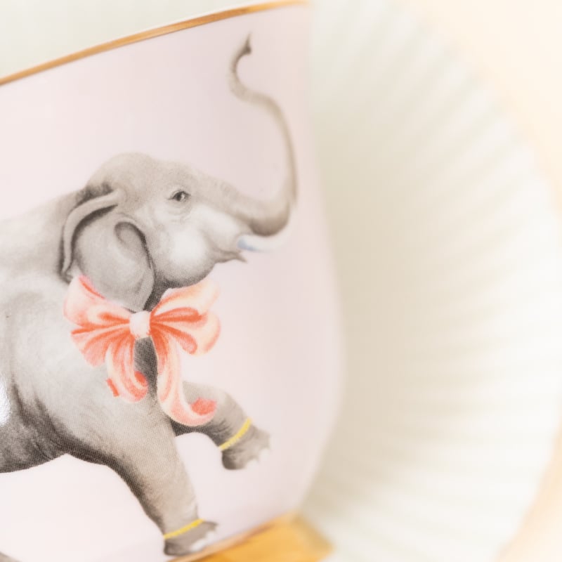 Yvonne Ellen London Cup &amp;amp; Saucer - Elephant - 200ml