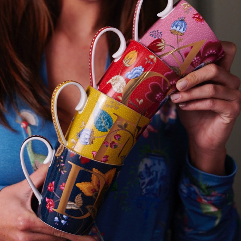 Pip studio alfabet mok - O -  Rood