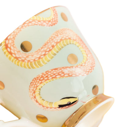 Yvonne Ellen London Cup &amp;amp; Saucer - Snake - 200 ml