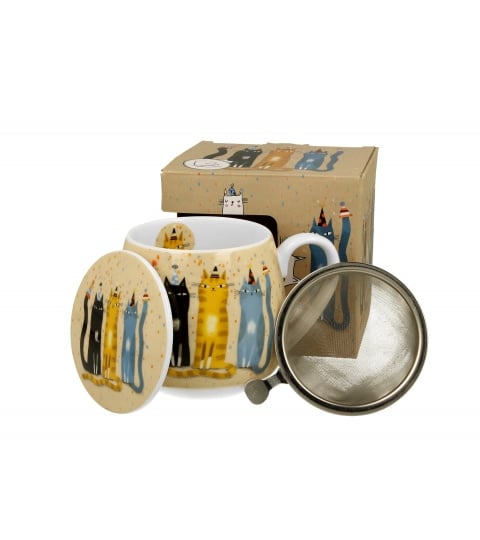 Duo Cats World "Party" Theeset - 430ml