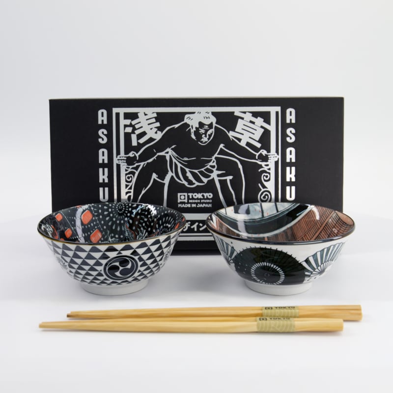 Asakusa Tayo Kommen Set Geisha – Set van 2 | Tokyo Design Studio