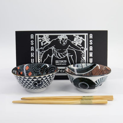 Asakusa Tayo Kommen Set Geisha – Set van 2 | Tokyo Design Studio
