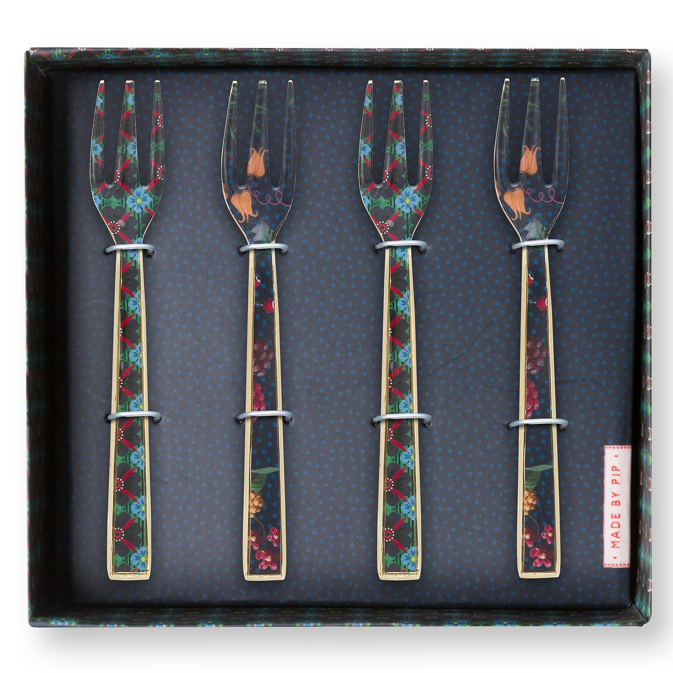 Pip Studio Pastry Forks Set/4 - Handmade
