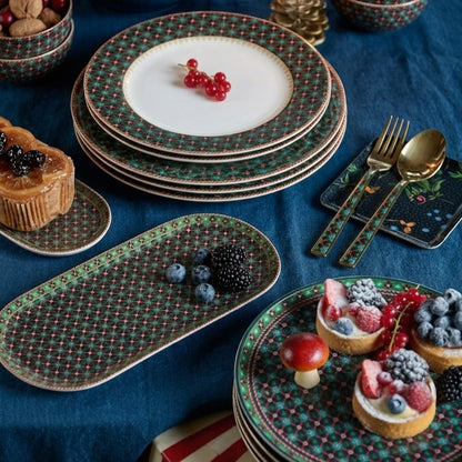 Pip Studio Berry Blues bundel – ontbijtborden, taartplateau &amp; serveerschaal