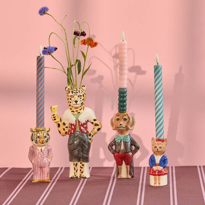 set van 2 kandelaars hond en kat Rice by Rice x Nathalie Lété