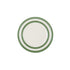 Cornishware Willow Green Gebaksbord - Diameter 17cm - handbeschilderde groene strepen (Wilgen groen) - Vaatwasserbestendig