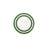 Cornishware Adder Green gebaksbord 17cm - handbeschilderde donkergroene strepen met wit - keramiek - vaatwasserbestendig