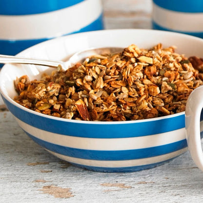 Cornishware Blue kom 17 cm blauw wit gestreept