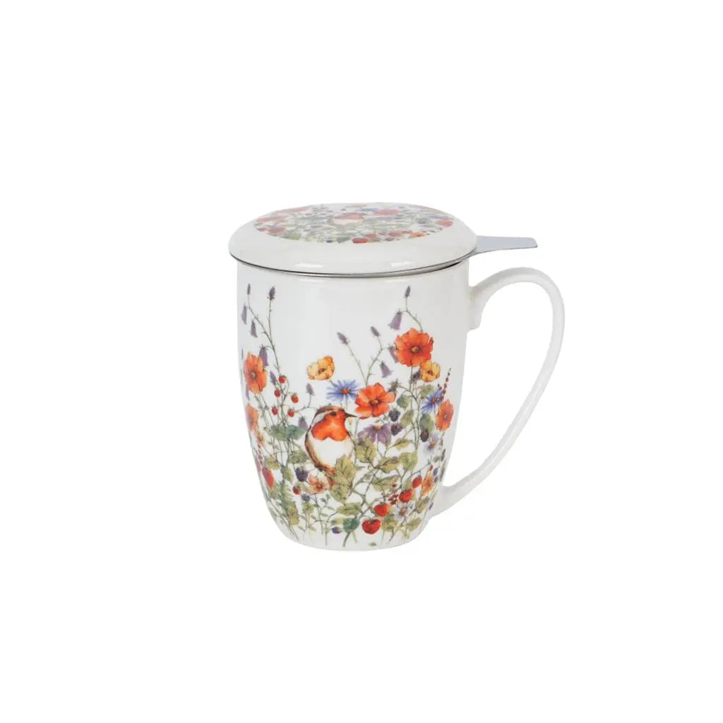 Duo Gifts Wild Flowers Theeset met Roodborstje