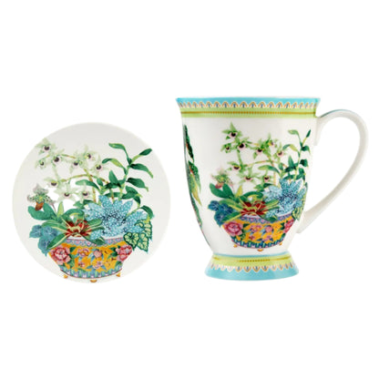 Maxwell en Williams Jardin Mok 300ml met Onderzetter