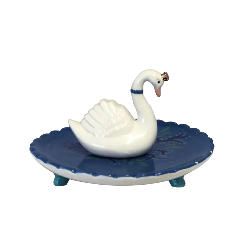 Sieraden schaaltje met 3D zwaan, House of Disaster Secret Garden
