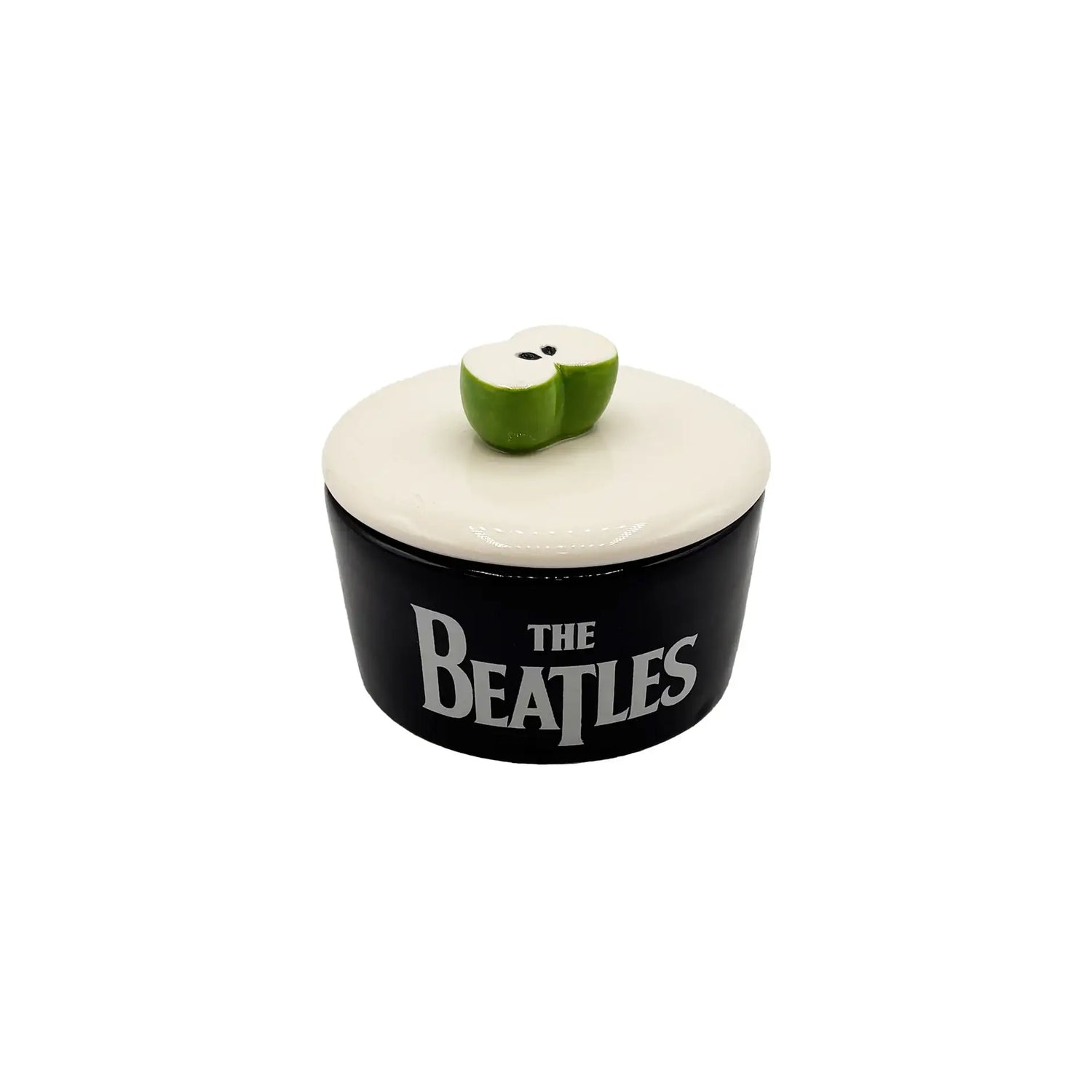 Voorraadpotje Beatles met 3 D Groene appel van House of Disaster