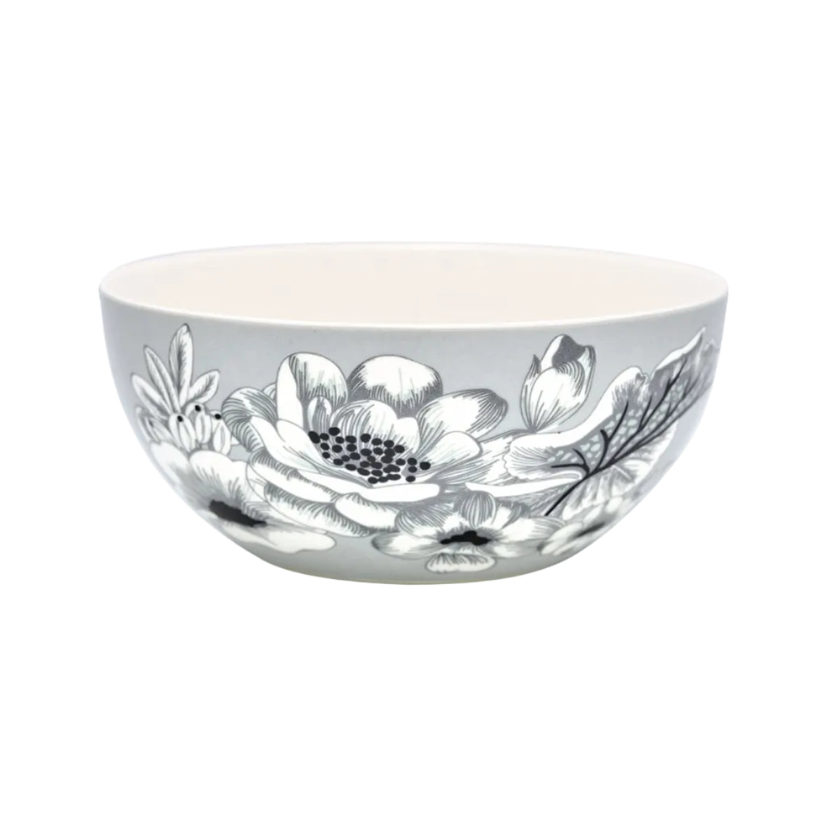 Greengate Felicity kom grijs met bloemen