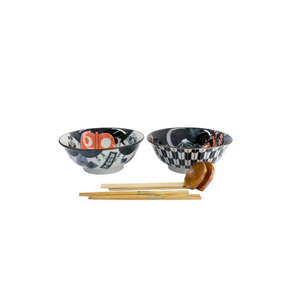 Tokyo Design Asakusa Ramen Kom Ninja Set/2 – 1250 ml zijkant