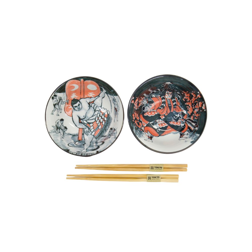 Asakusa Tayo Kommen Set Sumo – Set van 2 | Tokyo Design Studio - Sumo worstelaar 