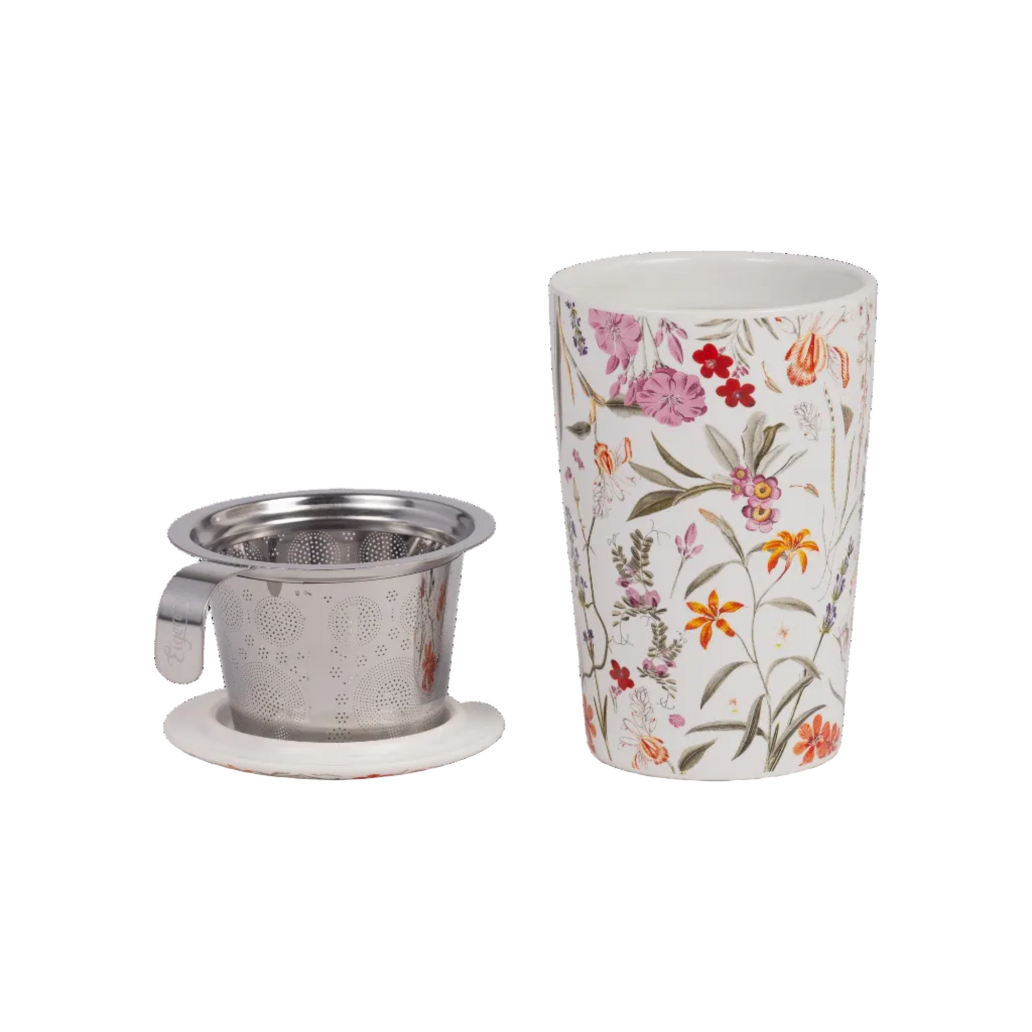 Theebeker dubbelwandig met theefilter voor je favoriete losse thee. Eigenart Teaeve. Alleen handwas