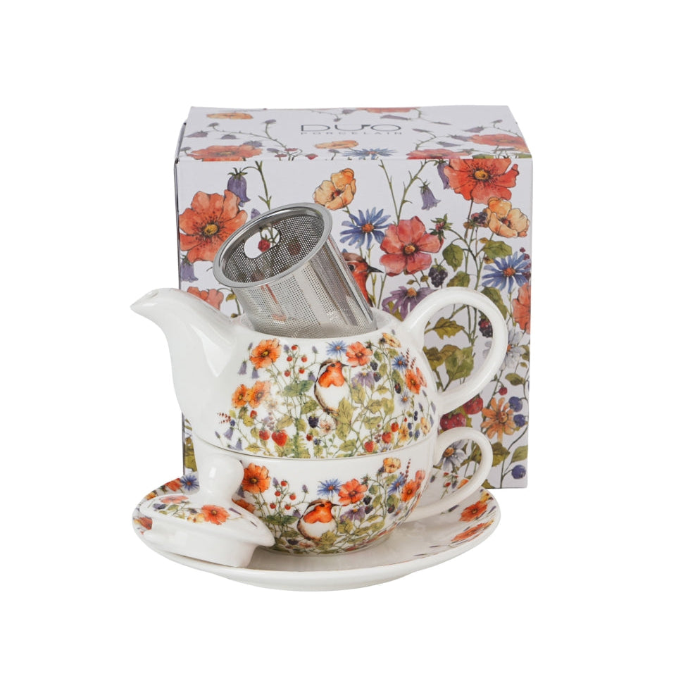 Duo Gifts Wild Bird Tea for One Roodborstje | Cornelia Servies