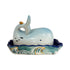 botervloot in de vorm van een walvis, op een schotel in de vorm van golven, blauw van House of Disaster By the Sea