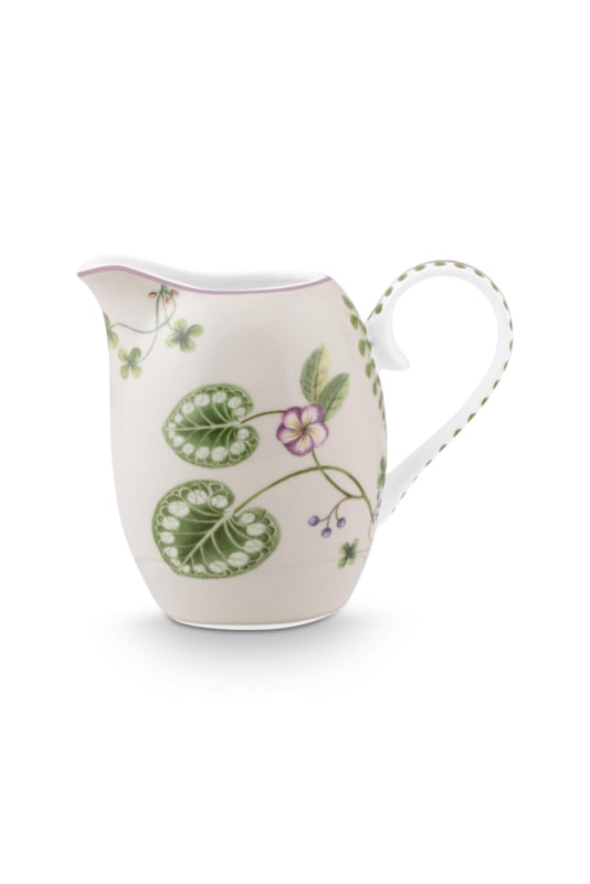 Pip Studio Lily &amp; Lotus Lilac Set van drie Suikerpot, Melkkannetje en Schotel