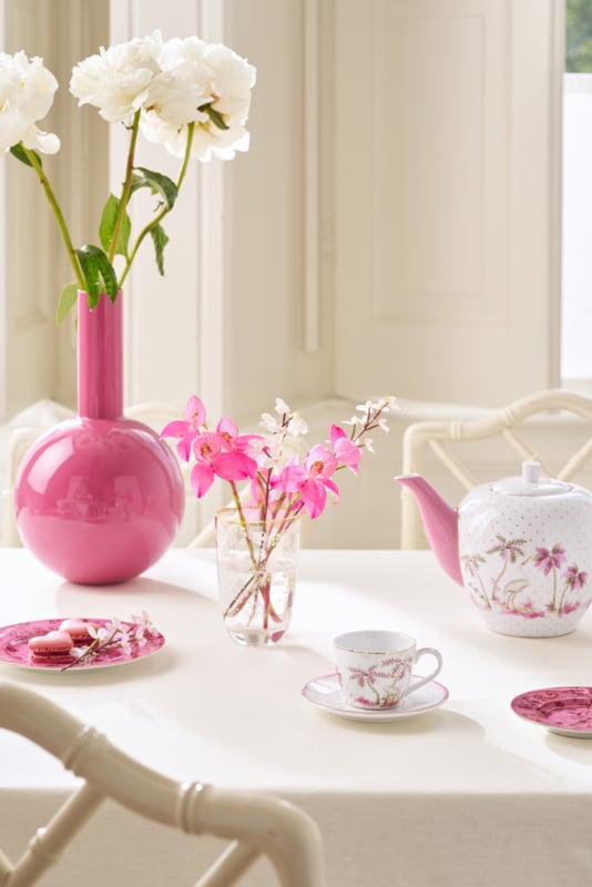 Pip Studio Jolie Pink Espresso Kop &amp; Schotel Set van 2 - 120 ml