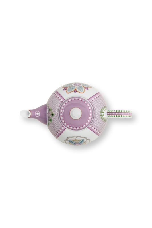 Pip Studio Lily &amp;amp; Lotus teapot 1.6 ltr - Lilac
