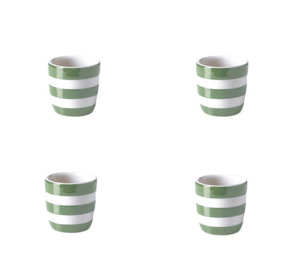 Cornishware Willow Green Eierdoppen Set van Vier