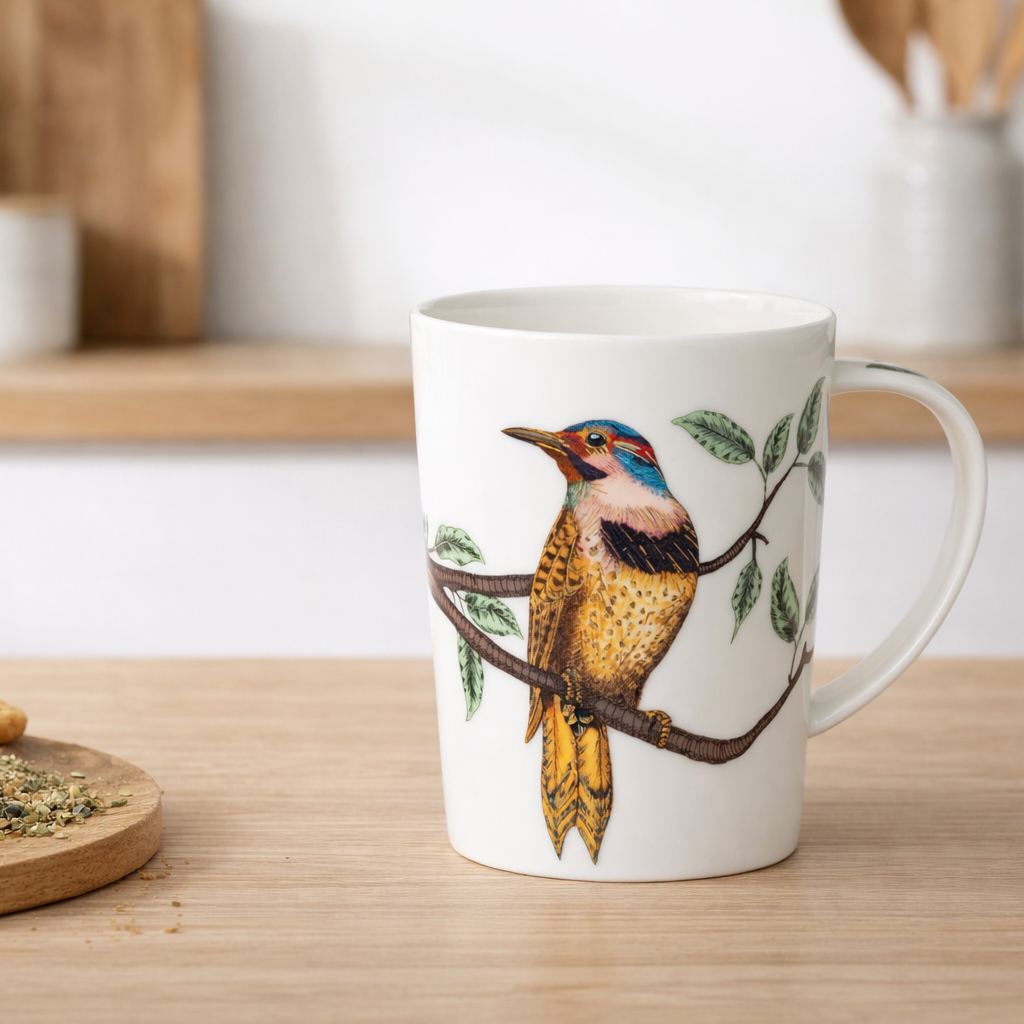 Eigenart Cupti Birds koffiemok met vogel- en takken