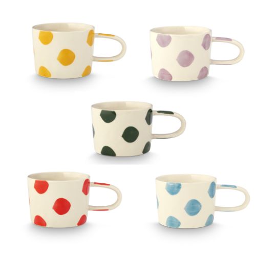 VT Wonen Dots Mokken Bundel 5 Kleuren