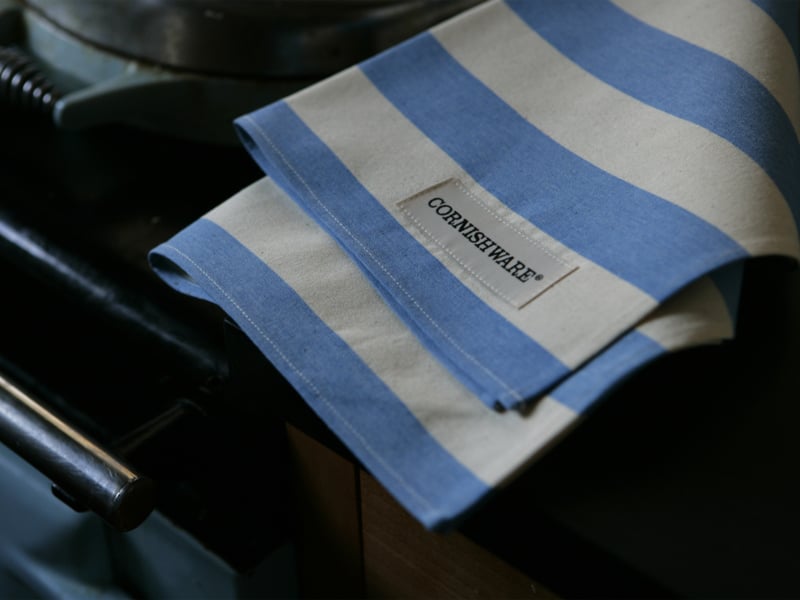 Cornishware Cornishblue theedoek set van twee