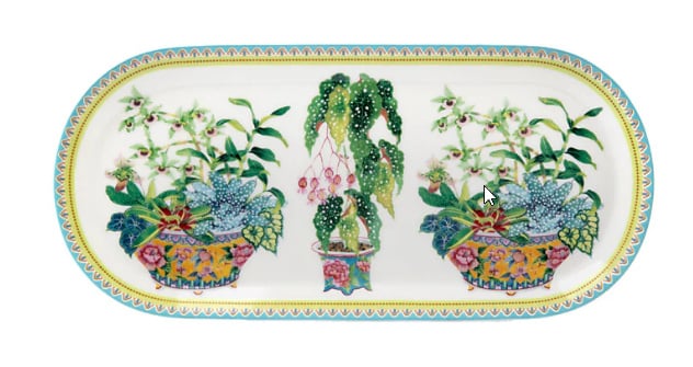 Maxwell en Williams Jardin Orchid Serveerschaal - 11.5x25 cm