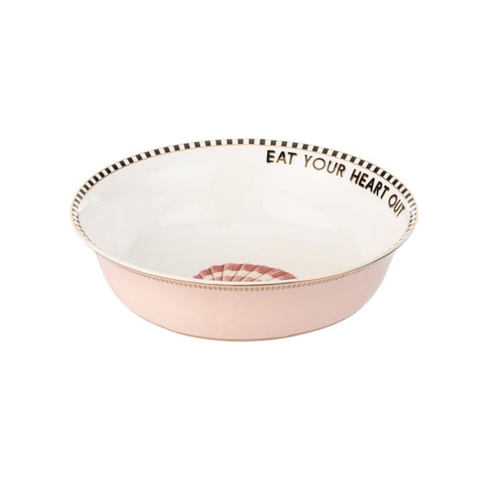 Yvonne Ellen London porseleinen Kom Schelp Roze - ⌀19.5cm