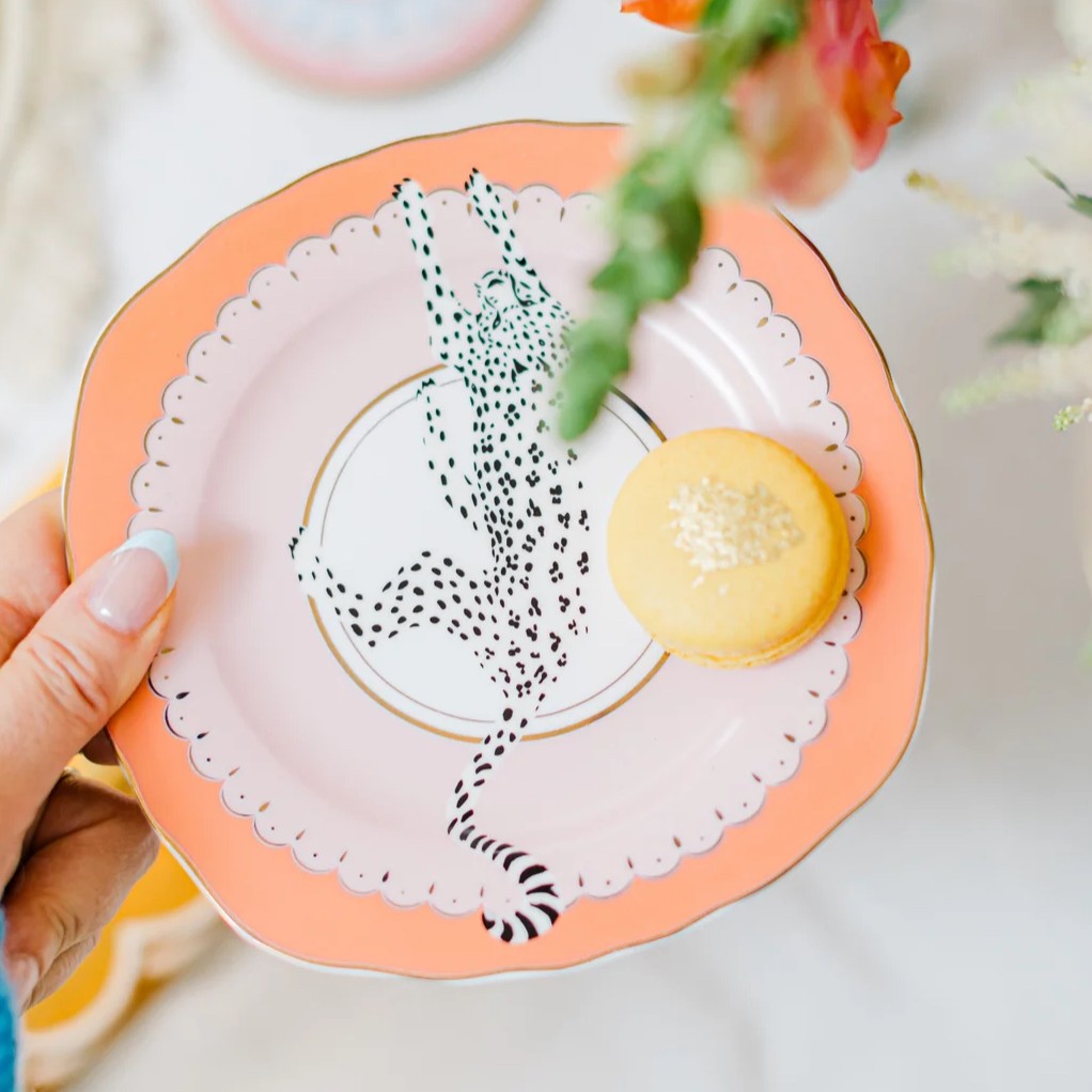 Yvonne Ellen London Gebaksbord Luipaard -  ⌀16cm