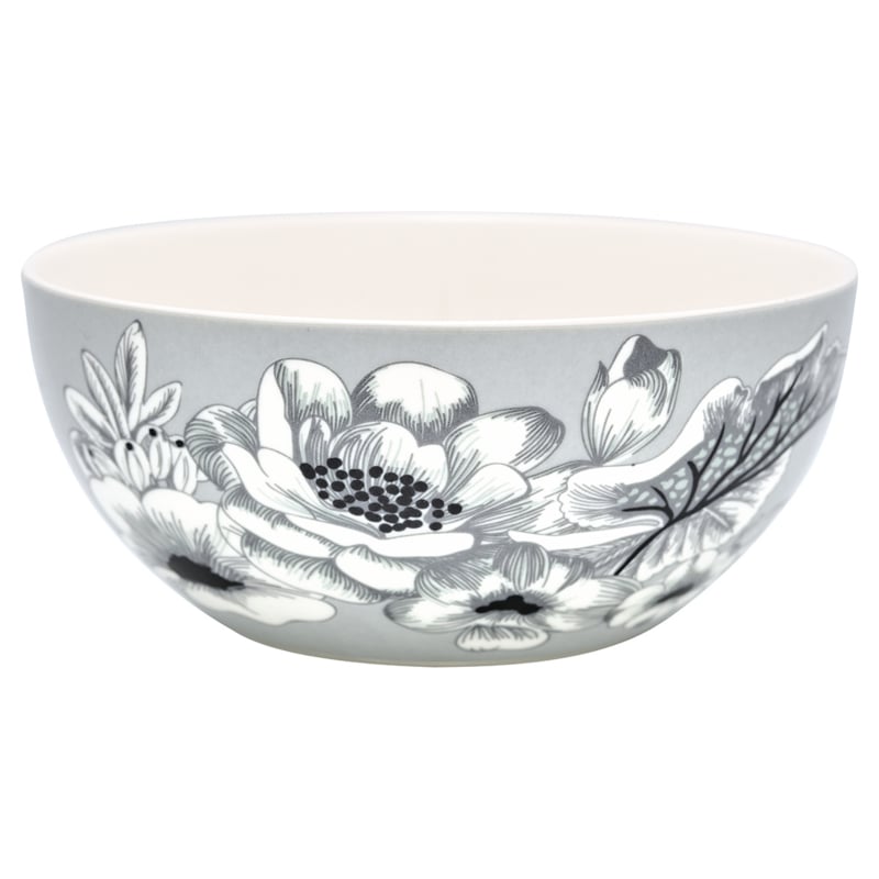 Greengate-Schale, graue Blume, Felicity