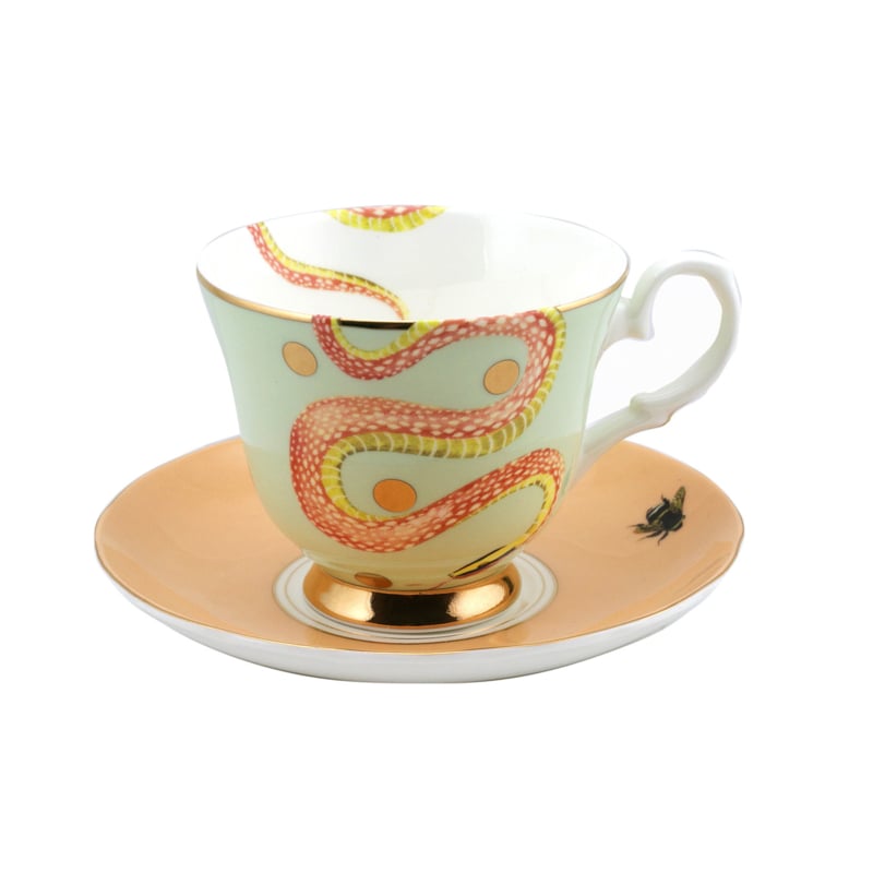 Yvonne Ellen London Cup &amp;amp; Saucer - Snake - 200 ml