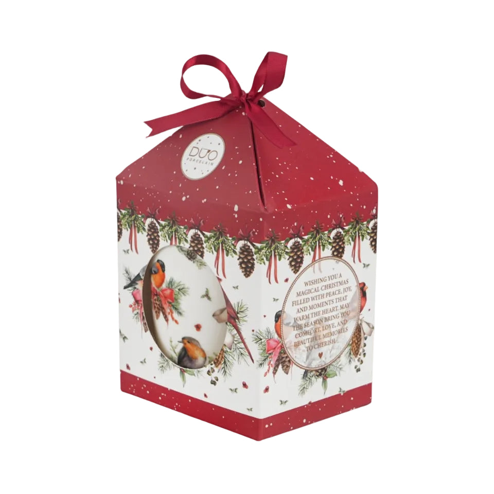 Duo Gifts Birds of Winter Teetasse mit Teesieb - 350ml