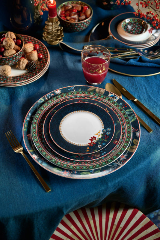 Pip Studio Berry Blues Blue Gebaksbord - ⌀17cm